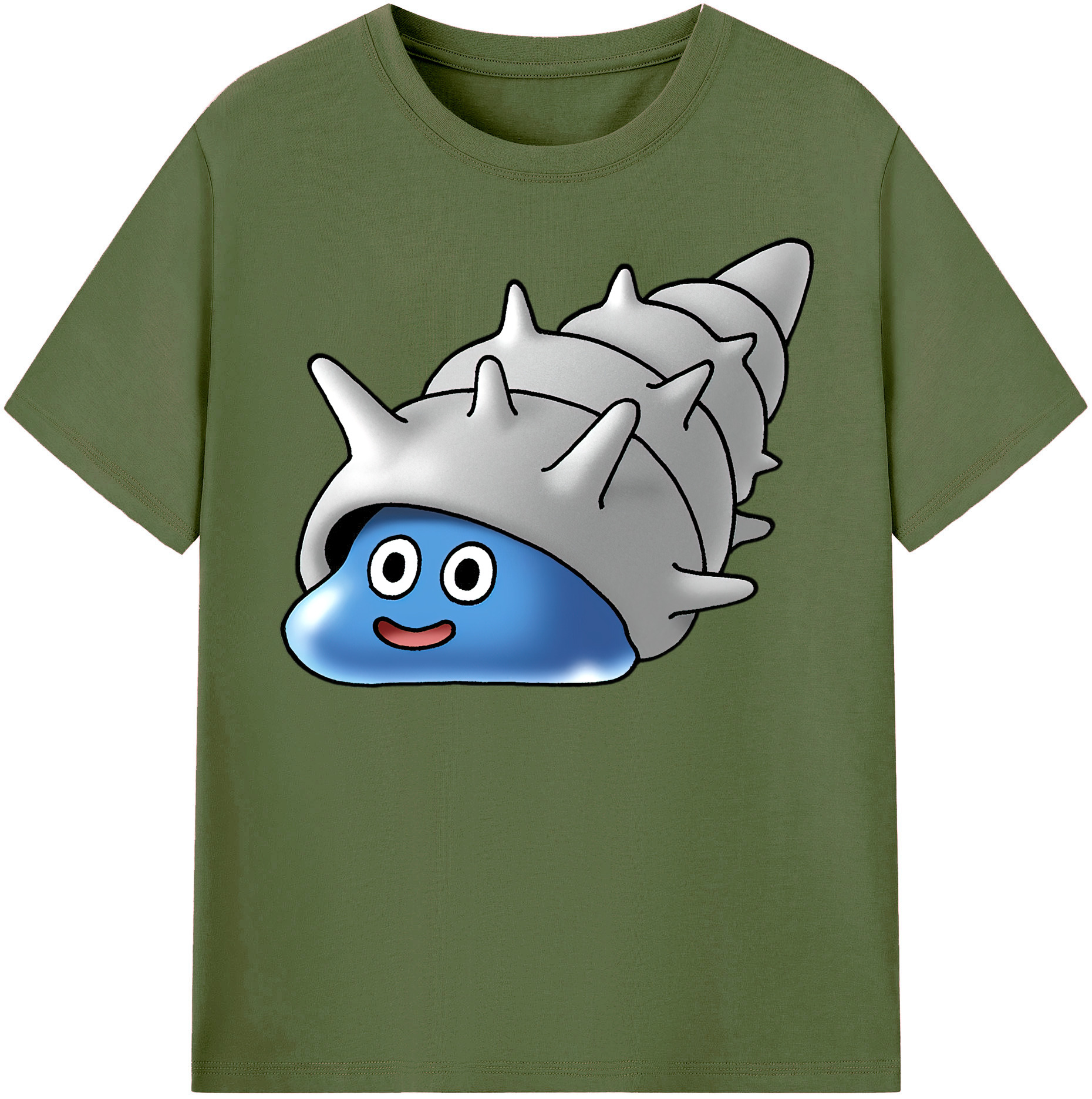 （画像用） ドラゴンクエスト Doragon Kuesuto Dragon Quest 綿100％半袖Tシャツ（フロントプリント）